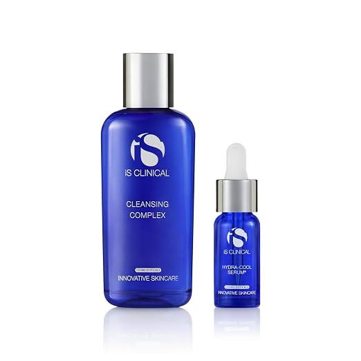 Bundle of iS CLINICAL Cleansing Complex, 3in1 Gentle deep pore cleanser Face Wash, Helps blemish-prone skin, 2 Fl Oz + iS CLINICAL Hydra-Cool Serum, Hydrating, Helps Blemishes and Redness, 0.5 Fl Oz